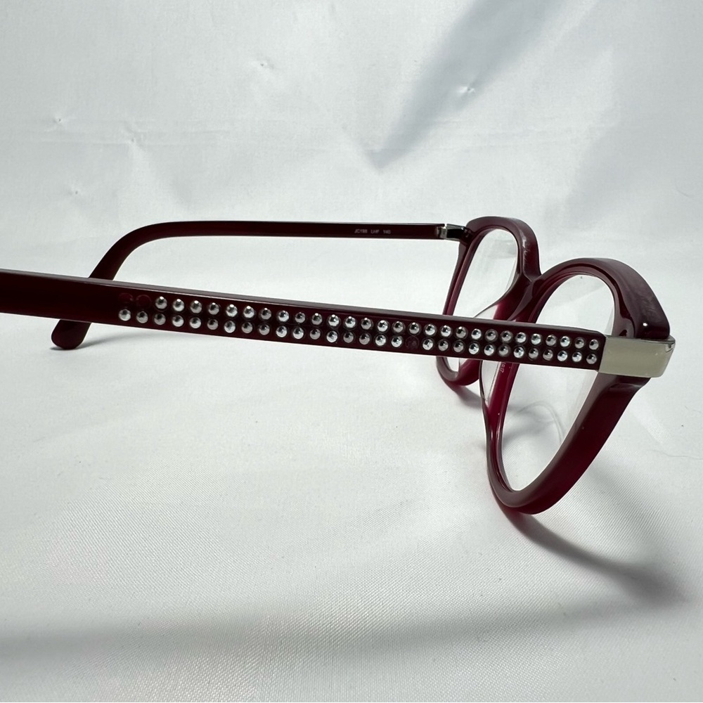 Jimmy Choo Red Square Eyeglasses - Frames Only - Picture 8 of 12